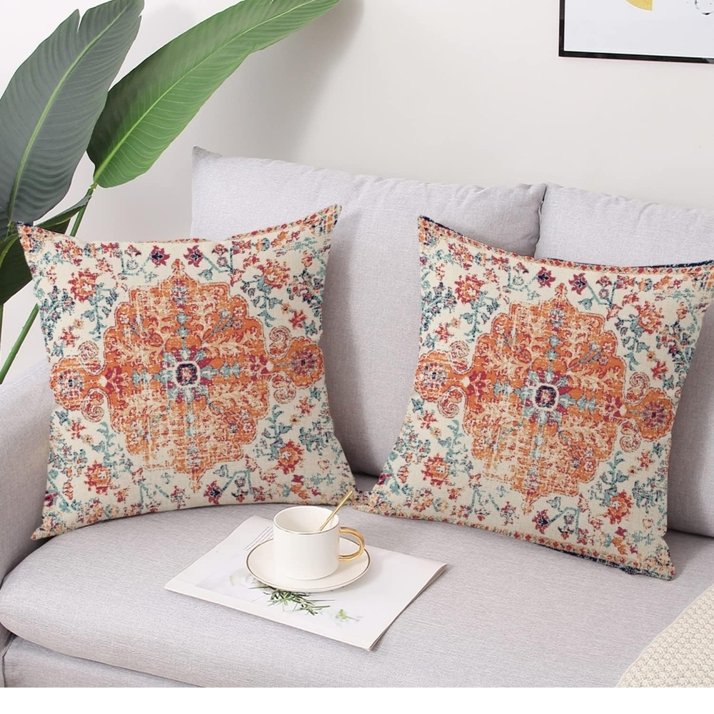 Floral Pattern Throw Pillow Covers